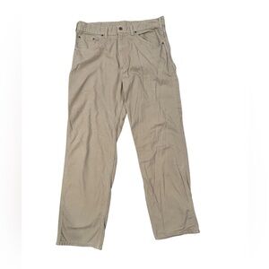 Carhartt Men's Khaki Canvas Pants RN14806 36x34 Gorpcore Work Outdoor Carpenter